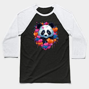 Panda Valentine Day Baseball T-Shirt